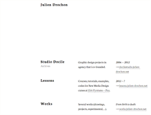 Tablet Screenshot of julien-drochon.net